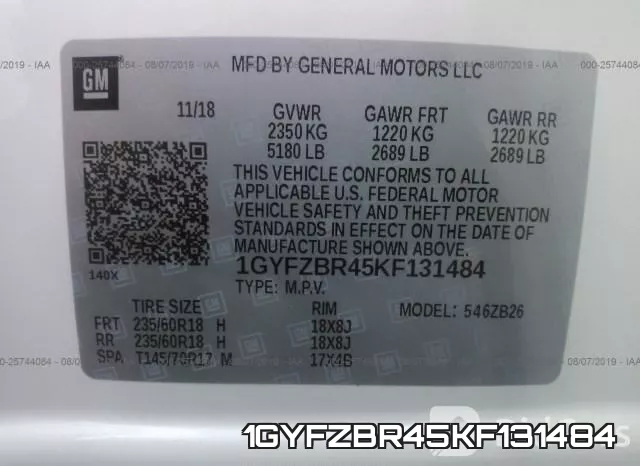 1GYFZBR45KF131484 фото 10