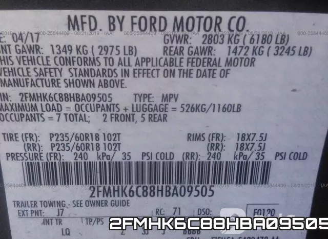 2FMHK6C88HBA09505 фото 10