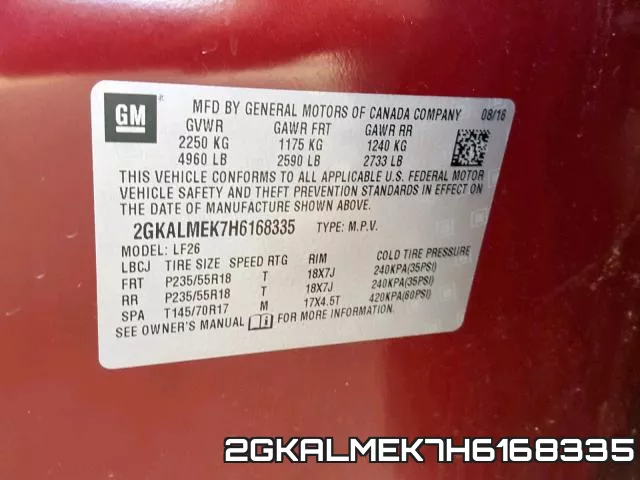 2GKALMEK7H6168335 фото 2