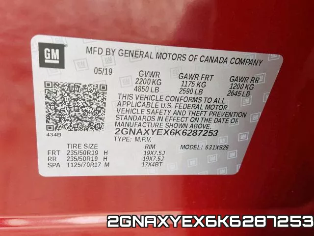 2GNAXYEX6K6287253 фото 2