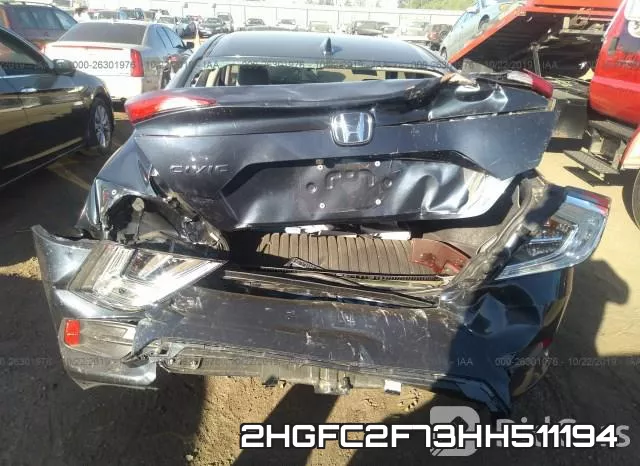 2HGFC2F73HH511194 фото 7