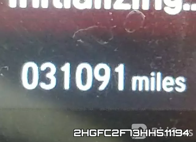 2HGFC2F73HH511194 фото 8