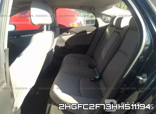 2HGFC2F73HH511194 фото 9