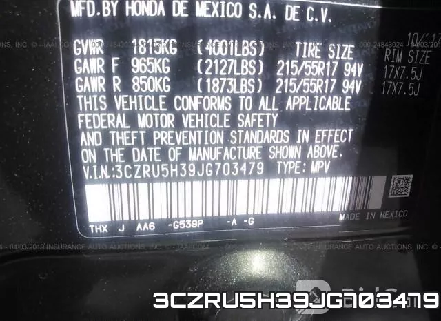 3CZRU5H39JG703479 фото 10
