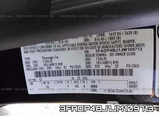 3FADP4BJ1JM109713 фото 10