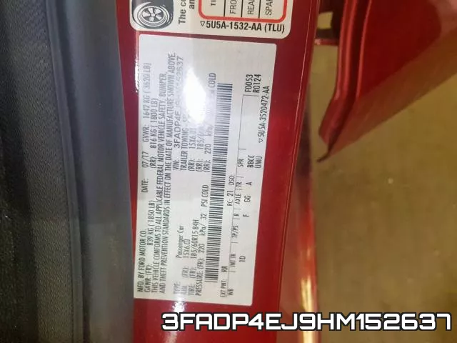 3FADP4EJ9HM152637 фото 2