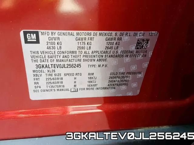 3GKALTEV0JL256245 фото 2