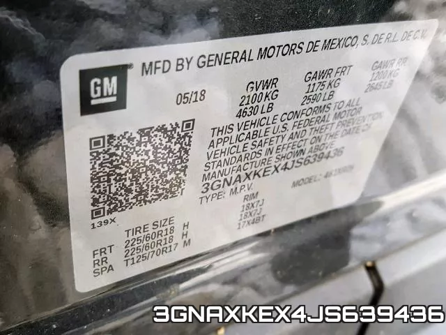 3GNAXKEX4JS639436 фото 2