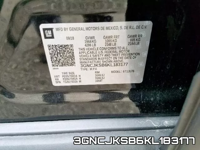 3GNCJKSB6KL183177 фото 2