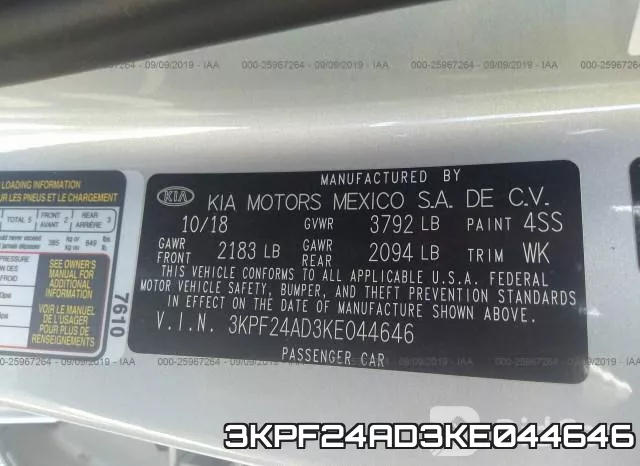 3KPF24AD3KE044646 фото 10