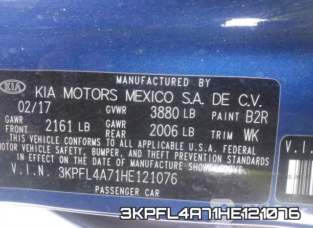 3KPFL4A71HE121076 фото 10