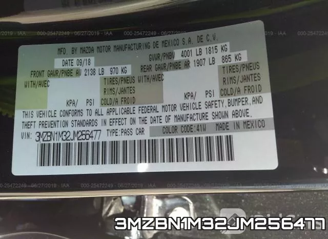 3MZBN1M32JM256477 фото 10