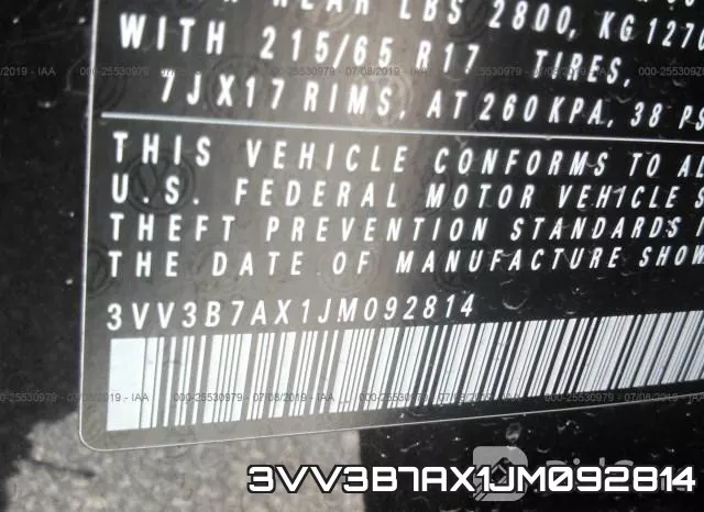 3VV3B7AX1JM092814 фото 10