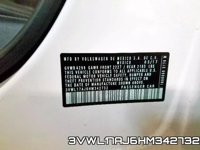3VWL17AJ6HM342732 фото 2