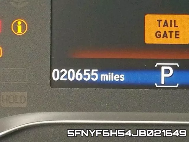5FNYF6H54JB021649 фото 9