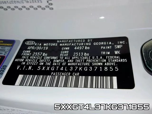 5XXGT4L37KG371855 фото 2