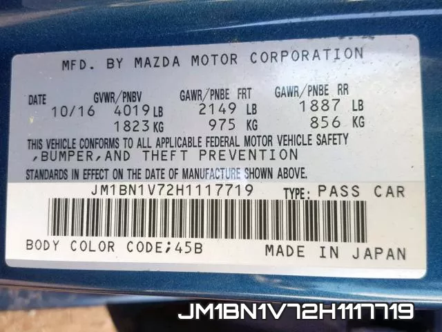 JM1BN1V72H1117719 фото 2