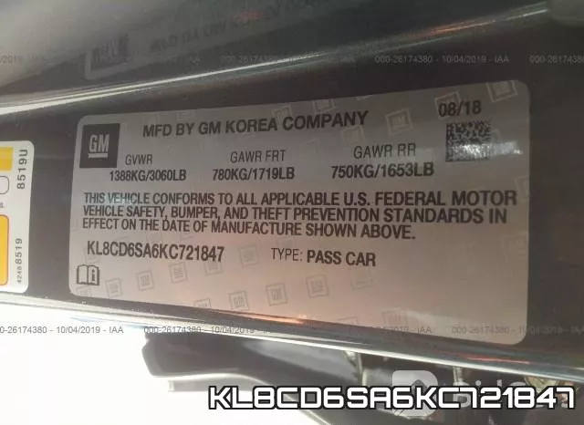 KL8CD6SA6KC721847 фото 10