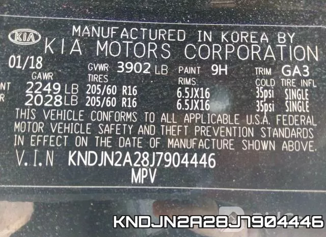 KNDJN2A28J7904446 фото 10