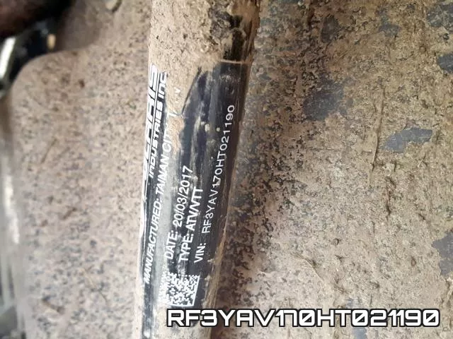 RF3YAV170HT021190 фото 2