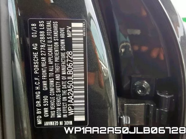 WP1AA2A50JLB06728 фото 2