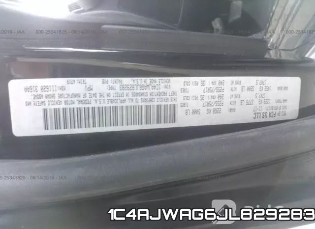 1C4AJWAG6JL829283 фото 9