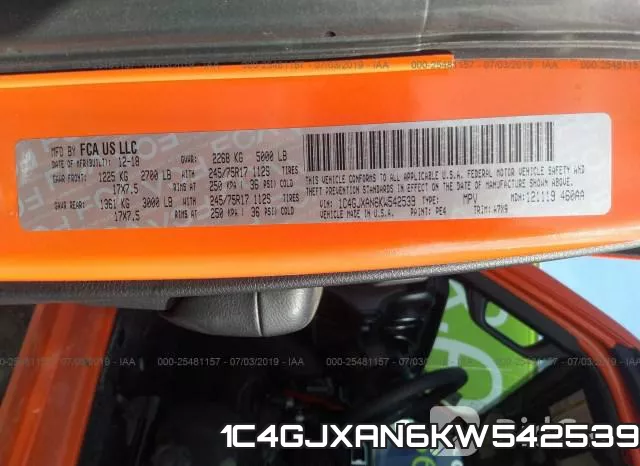 1C4GJXAN6KW542539 фото 10