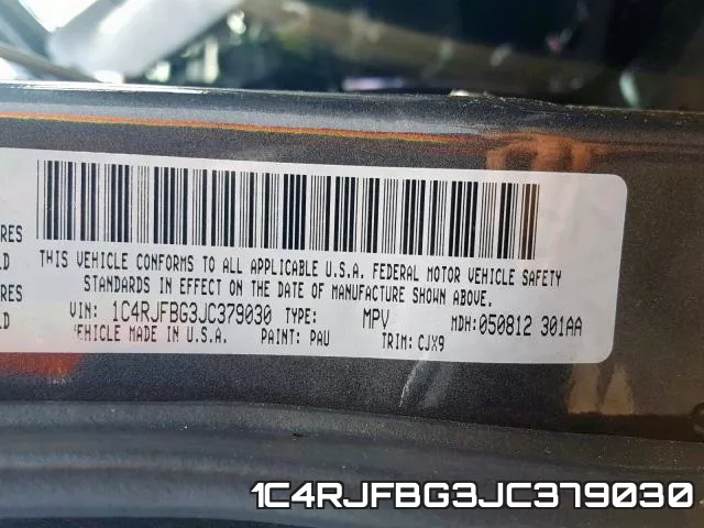 1C4RJFBG3JC379030 фото 2