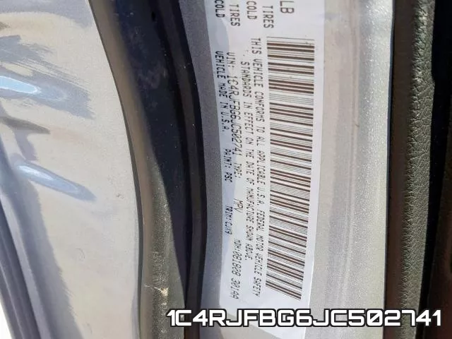 1C4RJFBG6JC502741 фото 2