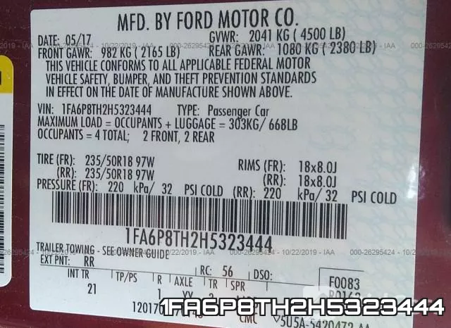 1FA6P8TH2H5323444 фото 10
