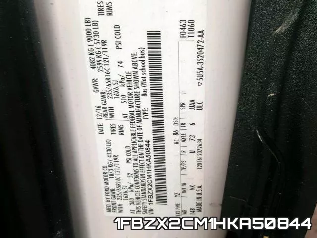 1FBZX2CM1HKA50844 фото 2