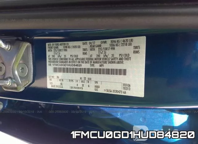 1FMCU0GD1HUD84820 фото 9