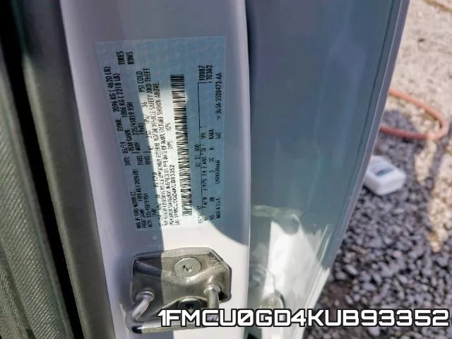 1FMCU0GD4KUB93352 фото 2