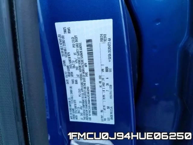 1FMCU0J94HUE06250 фото 2