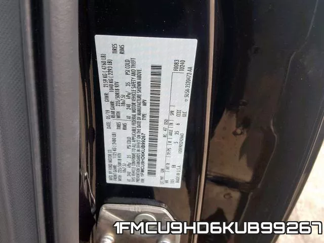 1FMCU9HD6KUB99267 фото 2