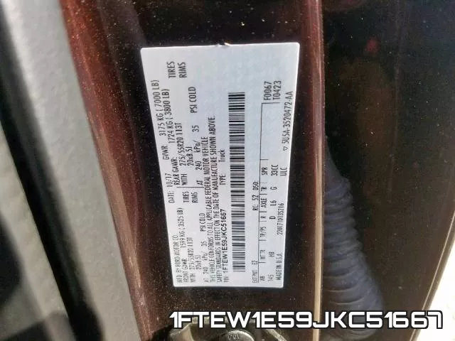 1FTEW1E59JKC51667 фото 2