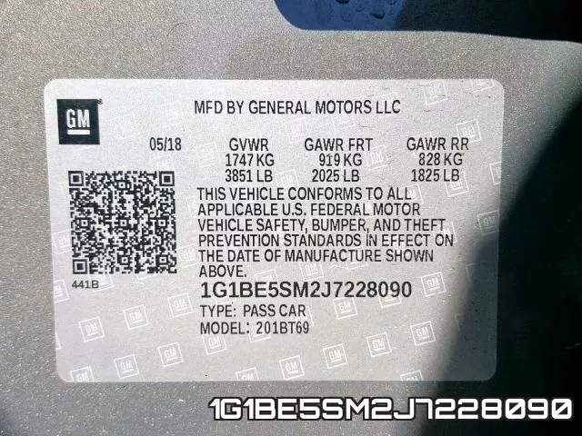 1G1BE5SM2J7228090 фото 2