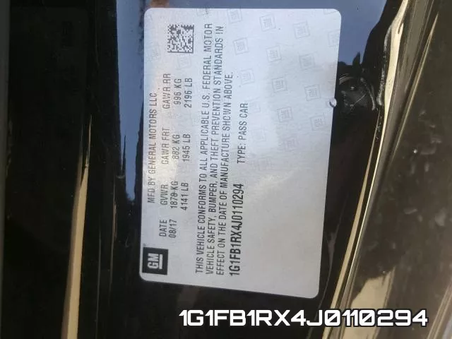 1G1FB1RX4J0110294 фото 2