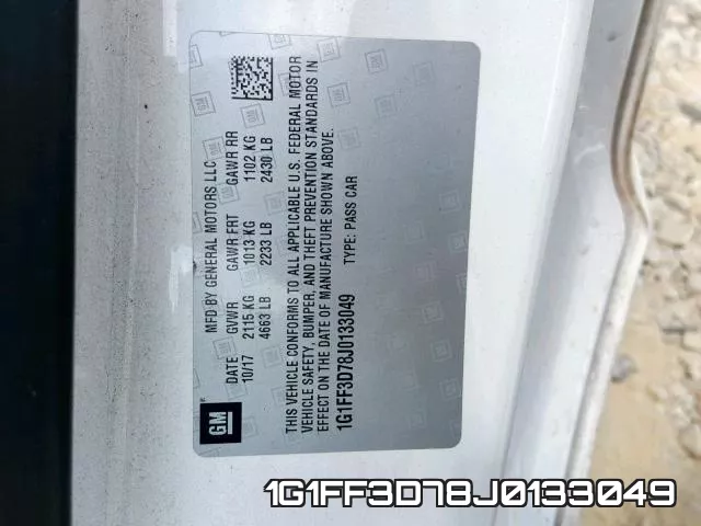 1G1FF3D78J0133049 фото 2