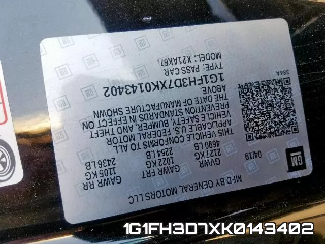1G1FH3D7XK0143402 фото 2