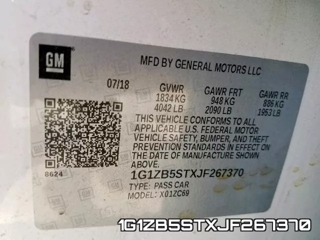 1G1ZB5STXJF267370 фото 2