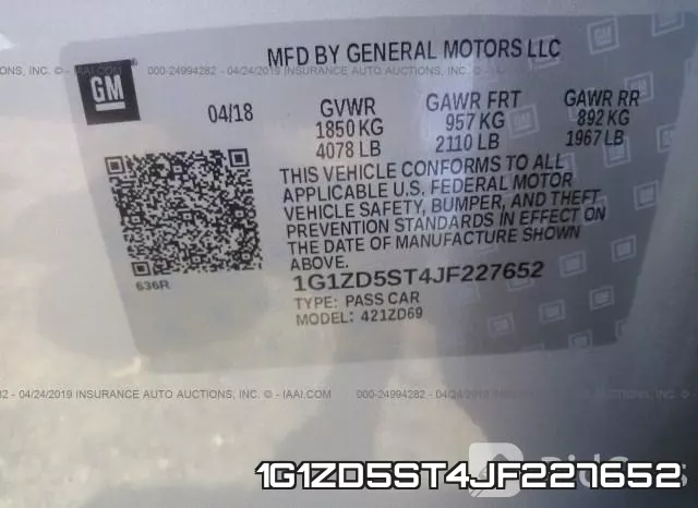 1G1ZD5ST4JF227652 фото 10