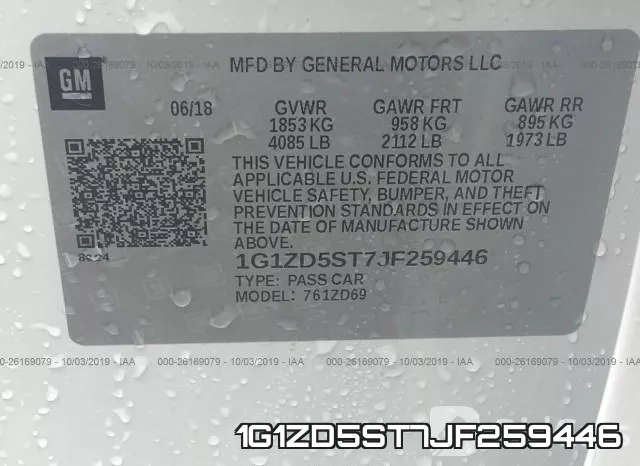 1G1ZD5ST7JF259446 фото 10