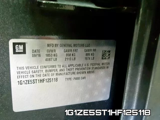 1G1ZE5ST1HF125118 фото 2