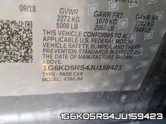 1G6KD5RS4JU159423 фото 2