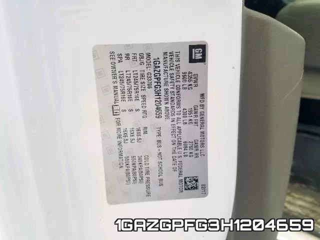 1GAZGPFG3H1204659 фото 2