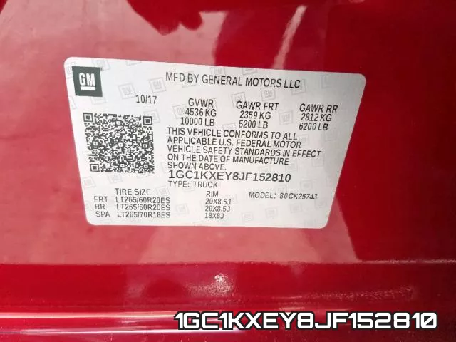 1GC1KXEY8JF152810 фото 2
