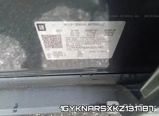 1GYKNARSXKZ131787 фото 10