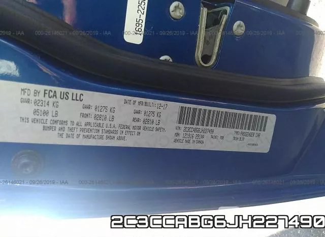 2C3CCABG6JH227490 фото 10