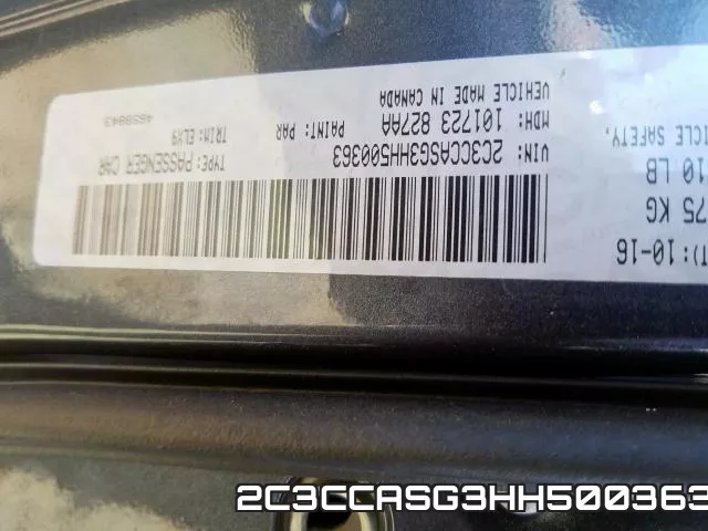 2C3CCASG3HH500363 фото 2
